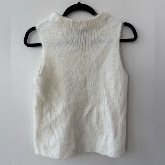 Jules & Leopold Sweaters - JULES AND LEOPOLD Mohair Blend Sleeveless Sweater Cream Size XS